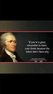 "Alexander Hamilton’s Wisdom That Will Change How You See Life | Powerful Quotes by |FS Rise|