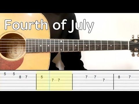 Sufjan Stevens - Fourth of July (Easy Guitar Tutorial Tabs)