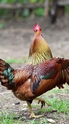 "Murga Gaana Gaata Hua 🐓🎶 | Singing and dancing Rooster | Funny Animal Sound"#shorts