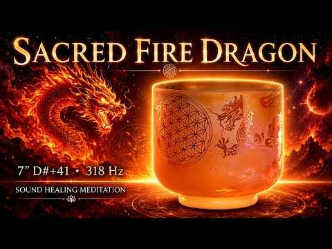 Sacred Fire Dragon 318 Hz Sound Healing | Awaken Inner Strength
