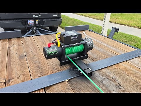Adding a winch to a tilt deck trailer. Easy solution 👌