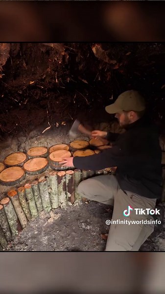 Build a underground survival shelter in the jungle #building #bushcraft #wildlife #fyp #viral