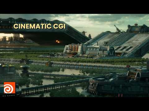 Cinematic Sci Fi Environment in Houdini | Full Breakdown (Nuke & DaVinci Resolve)