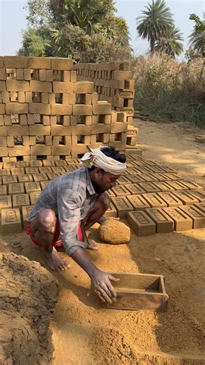 How Bricks Are Made in Village |Traditional Clay Brick Making Full Process #brickmaking #claybricks