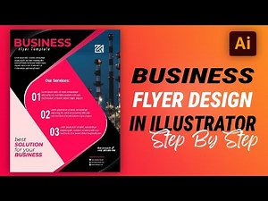 Modern Flyer Design in Illustrator (Complete Tutorial for Beginners)