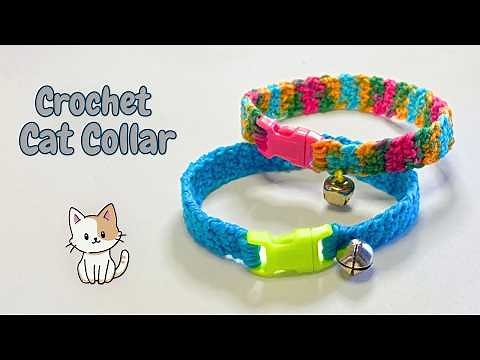 Fun & Easy Crochet CAT COLLAR | Pet Accessory Idea! 😻