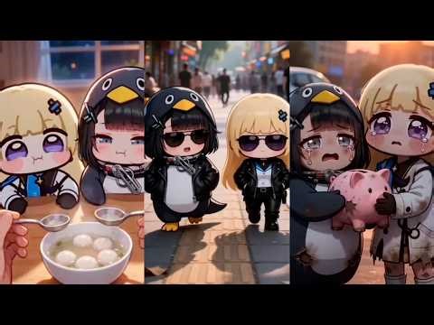 Adorable Baby Chibi Funny Moments #cute #penguin #chibi #kawaii #adorable #cutevideo #penguingirl