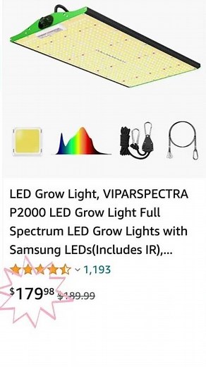 5 Best LED Grow Lights on Amazon under $199 #shorts