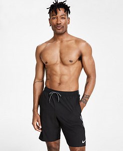 Nike Men's Contend Water-Repellent Colorblocked 9" Swim Trunks - Macy's