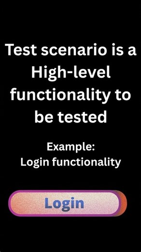 Most asked testing interview question|Test Scenario vs Test Case #automationtesting #sdet