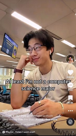 Nathan Fang | L computer science majors #ucsd #college #computerscience | Instagram