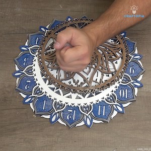 57 reactions · 5 comments | Making a Stunning Mandala Layered Wall Clock | Craftopia | Facebook