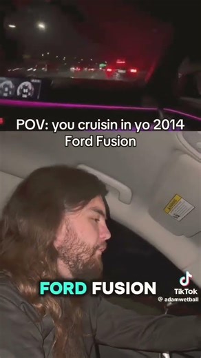 POV: you cruisin in yo 2014 ford fusion
