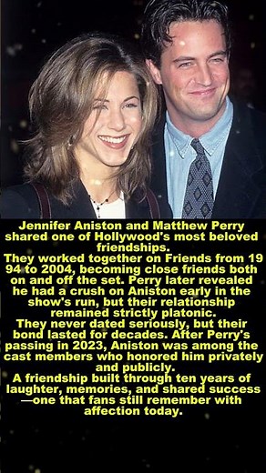 Jennifer Aniston & Matthew Perry's Lasting Friendship ❤️