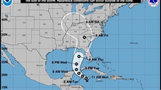 NEW: Powerful Cat 2 hurricane forecast to hit Florida Gulf Coast Thursday, hurricane center says