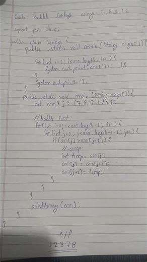 Bubble Sorting|Dry Run|JAVA PROGRAMMING|KEEP DOING KEEP LEARNING|THANK YOU