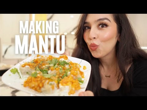 Making MANTU with my mom...
