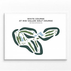 White Course at Mid Vallee Golf Course, WI | Golf Course Map, Golf Map, Golfer Gift for Him, Scorecard Layout, Golfer Gift, Art Print Decor - Etsy