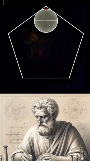 403K views · 3.4K reactions | The circle rolls along the trajectory formed by the inside of the pentagon. #unzip #geometry | Archimedes Mathatician | Facebook