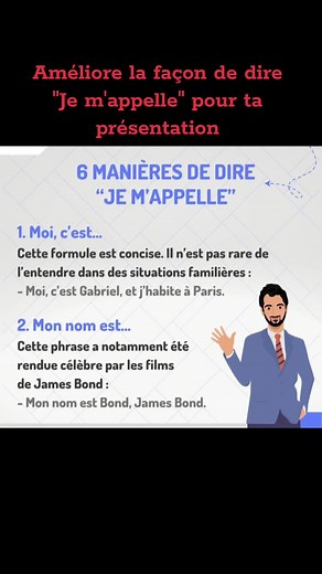 Je vojs présente 06 méthodes pour se présenter.✅✅ #developpementpersonnel #education #vocabulairefrançais #etudes #sexprimerenpublic
