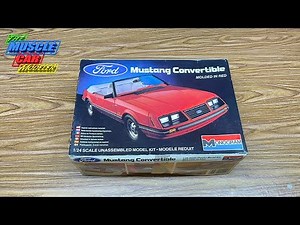 Monogram 1983 Ford Mustang GLX 5.0 Convertible Kit Contents