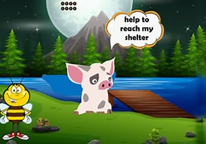 Piggy Gets Back To Shelter - Escape Fan