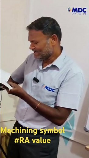 Machining symbol for surface roughness (Ra value) #mechanical #shortvideo #mdcengg