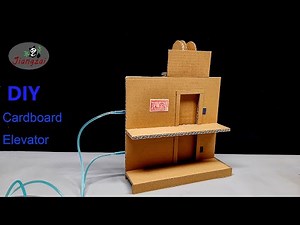 How to Make Cardboard Hydraulic Elevator at Home | DIY Cardboard Crafts Model.
