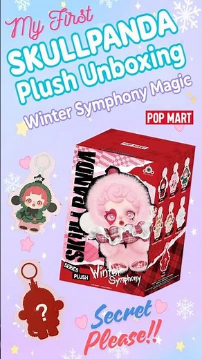 Frosty Fun Blind Box 🎀 My FIRST SKULLPANDA Winter Symphony Plush Surprise ❄️