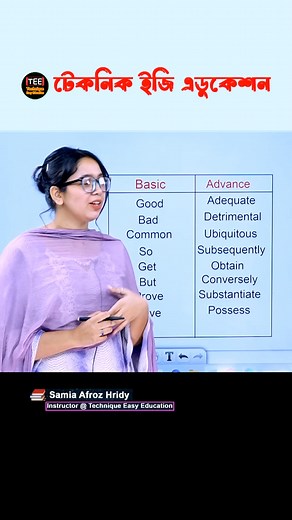 Advance English Vocabulary #reels | Technique Easy Education
