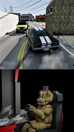 🔥 FNAF Animatronic DRIFTS a MUSTANG | Fast & Furious Style | BeamNG.drive #fnaf #drifting