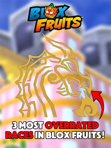 Top 3 Most OVERRATED Races in Blox Fruits! #bloxfruits #roblox #fyp | best race in blox fruits