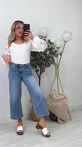 These Judy Blue jeans have it ALL. Crop fit, trendy seam details, and that soft stretch you know and love! 😍 Grab your size before it's gone! https://shopmoco.com/products/judy-blue-spring-forward-cropped-wide-leg-jeans | MOCO Boutique