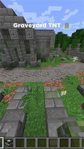 Graveyard TNT EXPLOSION!!🪦#minecraft