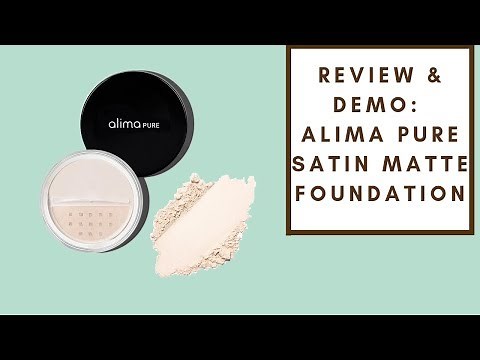 REVIEW & DEMO: ALIMA PURE SATIN MATTE FOUNDATION | Integrity Botanicals