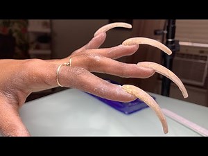 Acrylic Nails XX-Long Curve Nails | Curve Nails | All Acrylic | Nails For Beginners | Natali Carmona