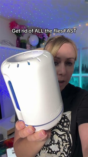 This Safer Home fly trap uses UV light and sticky pads to catch flies, mosquitos, gnats, fruit