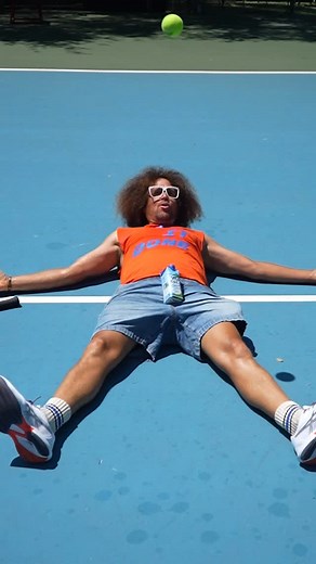 Vita Coco on Instagram: "hey @redfoo, you good? #redfoo #vitacoco #tennis"