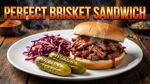 Make the juiciest and most flavorful brisket sandwich