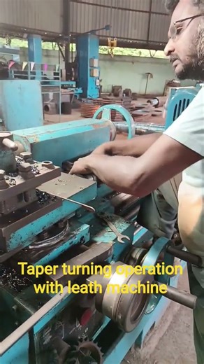 taper turning operation with leath machine # leath machine #