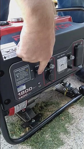 How to start a small generator. #lawnmower #generator maintenance