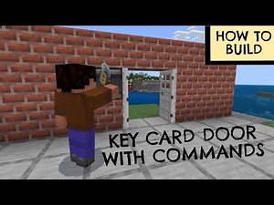 How to make a working keycard door with commands | Minecraft |