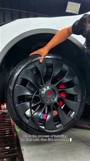 How Car Tires Are Mounted on Rims | Professional Tire Changer Machine Process