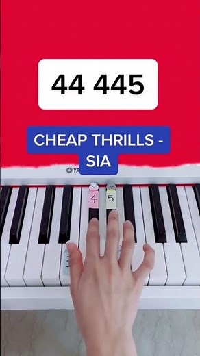Cheap Thrills - Sia (Piano Tutorial) #cheapthrillssia #siacheapthrills #pianoshorts
