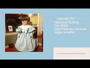 Sewing American Girl Doll Historical Clothing The Molly Dress Pattern 1830s