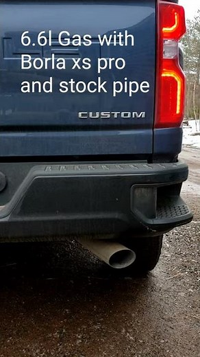 6.6l Gas Silverado 2500 Borla Exhaust