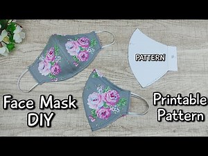 How to make face mask at home | Easy Pattern Making | Printable Pattern 👇
