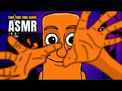 ASMR tung tung tung sahur puts you to sleep with mouth sounds and hand movements brainrot