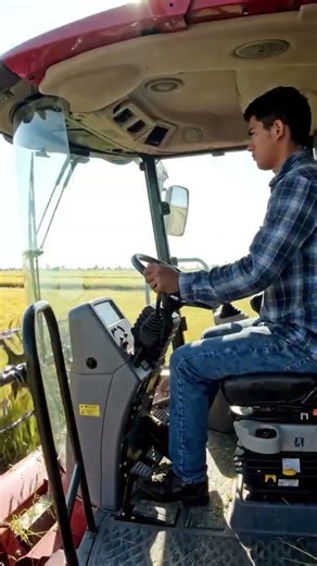 Farmers reap more profit with less time spent harvesting rice with modern rice harvesting machines