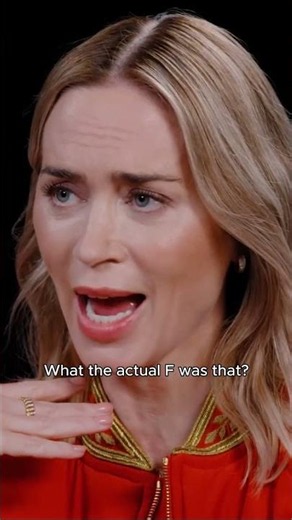 Emily Blunt's throat gurgle